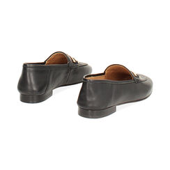 Mocasines de piel negra con suela de goma, Primadonna, 26N108061PENERO036, 004 preview