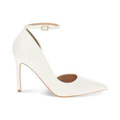 Décolleté donna bianche con cinturino, tacco 11 cm, Primadonna, 252102021EPBIAN035, 001 preview
