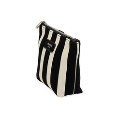Pochette femme noir et crème en toile, Primadonna, 255125740CANEPAUNI, 003 preview