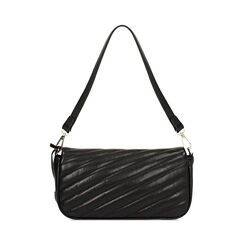 Mini bag nera con impunture, Promozioni, 245126007EPNEROUNI, 003 preview