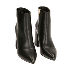Bottines noires, talon 9 cm , Special Price, 204908301EPNERO035, 002a