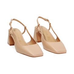 D&eacute;collet&eacute; beige tacco 6 cm, Primadonna, 272100420EPBEIG041, 003 preview