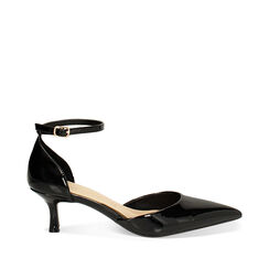 Open shank femme noires en vernis, Primadonna, 252139719VENERO036, 001a