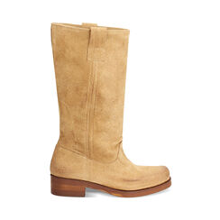 Biker in camoscio taupe, Primadonna, 273413702CMTAUP036, 001 preview