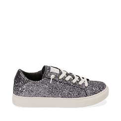 Sneakers argento glitter, Primadonna, 162600308GLARGE035, 001a