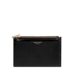 Monedero mujer negro con cremallera, Primadonna, 255101005VENEROUNI, 001a