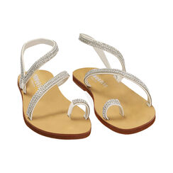Sandali gioiello bianchi, Primadonna, 214916830EPBIAN035, 002 preview