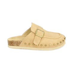 Sabot taupe in microfibra, Primadonna, 239311805MFTAUP035, 001 preview