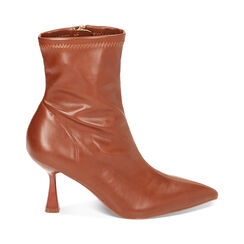 Stivaletti cognac, tacco 8 cm, Primadonna, 224934877EPCOGN038, 001 preview