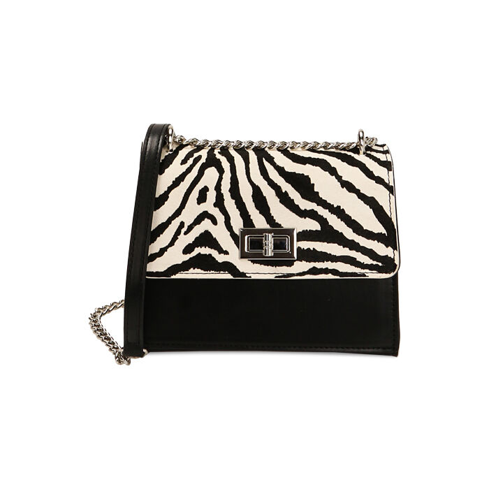 Borsa a tracolla zebrata Primadonna Collection