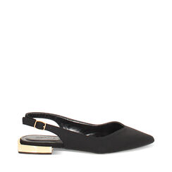 Bailarinas destalonadas negras elegantes, Zapatos, 274946666LYNERO035, 001a