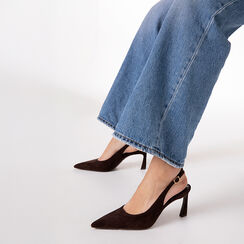 Escarpin marron fonc&eacute; talon 7,5 cm, Primadonna, 272110628MFMORO035, 002 preview