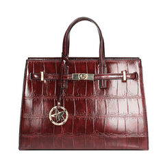 Sac à main bordeaux avec bandoulière, Primadonna, 265731833CCBORDUNI, 001 preview