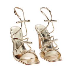 Sandale à talon femme or élégante, Primadonna, 252140404LMOROG035, 003 preview