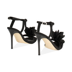 Sandalia con tacón mujer negro con rosa, Primadonna, 25M768467RSNERO035, 004 preview