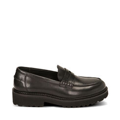 CALZATURA MOCASSINO PELLE NERO, Primadonna, 221406942PENERO036, 001a