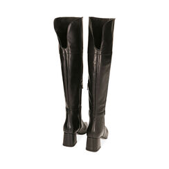 Cuissardes en cuir noir, talon 6 cm , Primadonna, 20L625803PENERO037, 003 preview
