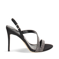 Sandales noires avec talon 10 cm, Primadonna, 272104512RPNERO035, 001a