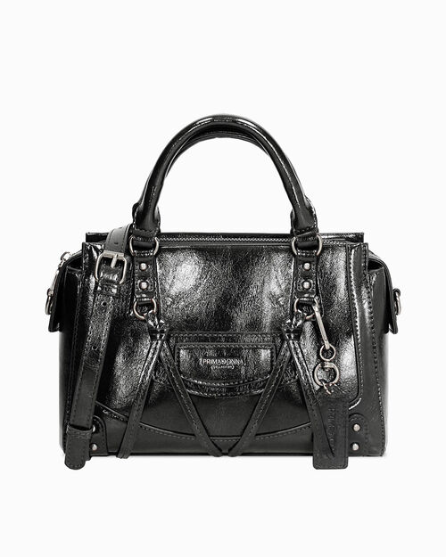Mini bag nera con tracolla removibile
