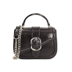Mini bag nera lucida con tracolla removibile, Primadonna, 26D519931EUNEROUNI, 001 preview