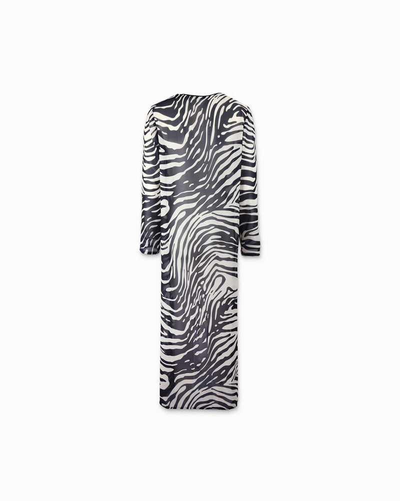 Chapeau de plage z&eacute;br&eacute; en tissu pour femme image number null