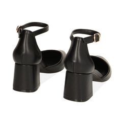 Décolleté Open Shank nere, tacco 6 cm, Primadonna, 232121505EPNERO035, 003 preview