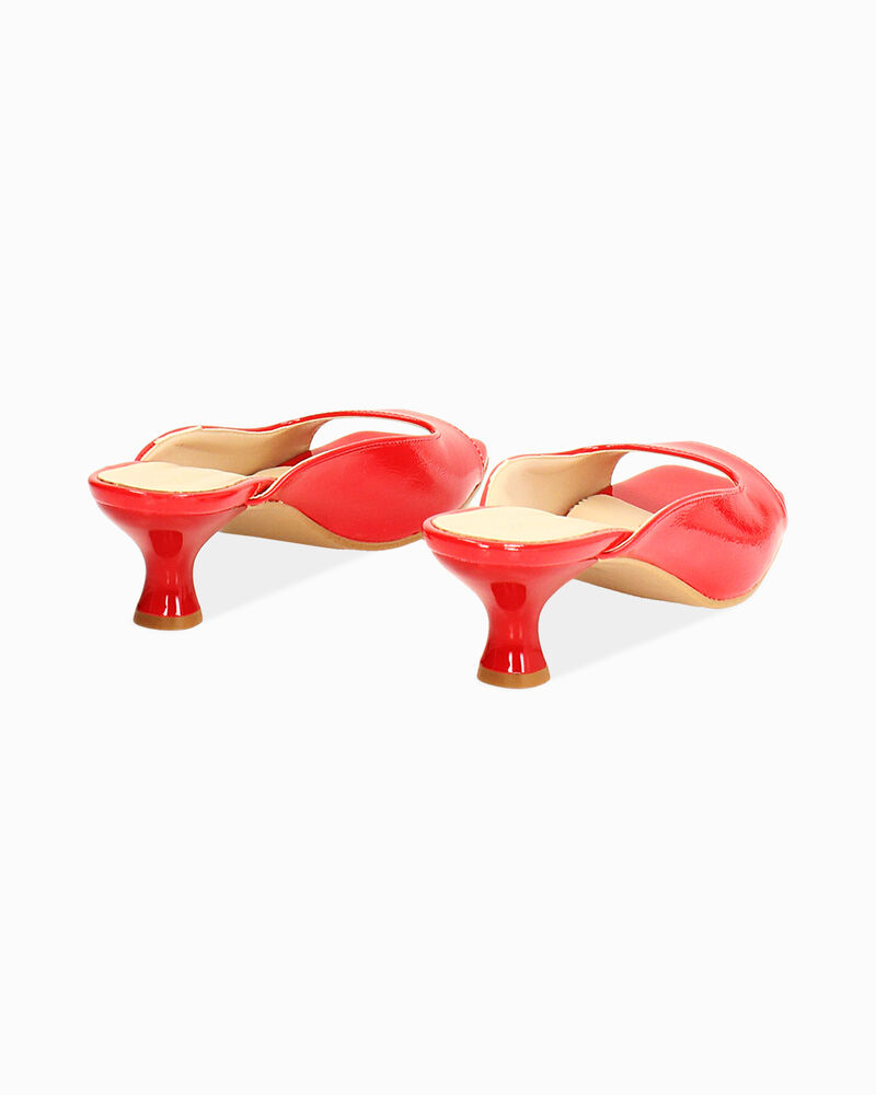 Mules rosse in naplak, tacco 5 cm image number null