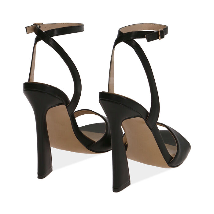 Sandali neri, tacco 11,5 cm | Primadonna Collection