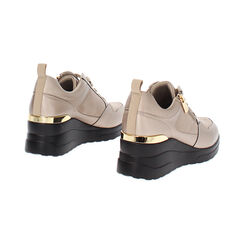 Baskets en bronze avec un talon de 7 cm, Primadonna, 262850919EPBRON035, 004 preview