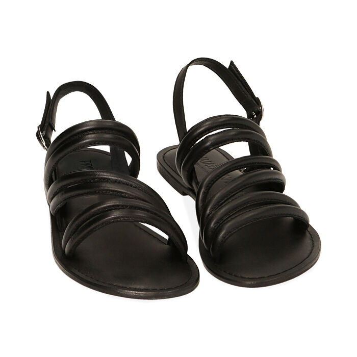 Sandali donna neri in pelle Primadonna Collection