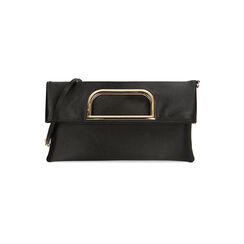 Pochette nera in raso, Primadonna, 215108714RSNEROUNI, 001 preview