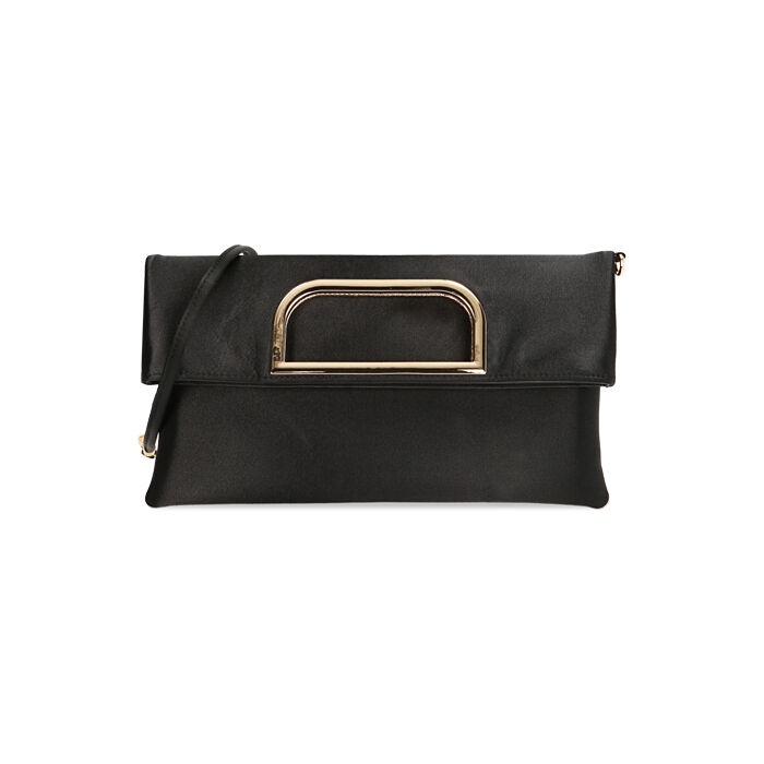 Pochette nera in raso, Primadonna, 215108714RSNEROUNI