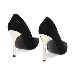 Escarpins slingback noirs en lycra, Primadonna, 232186102LYNERO035, 003 preview