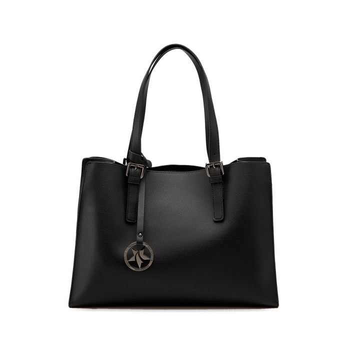 Mini Bag Nera In Ecopelle Cod 125786502epnero Primadonna