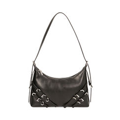 Mini-bag nera con cinghie, Primadonna, 225102561EPNEROUNI, 001 preview