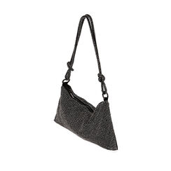 Mini bag nera rete strass, Special Price, 205124799MTNEROUNI, 002a