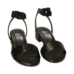 Sandali neri con cinturino, Primadonna, 214891903EPNERO035, 002 preview