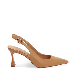 Escarpin camel talon 7,5 cm, Chaussures, 272141101EPCAME036, 001a