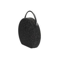 Clutch nera in microfibra con strass, Primadonna, 261124356MPNENEUNI, 003 preview