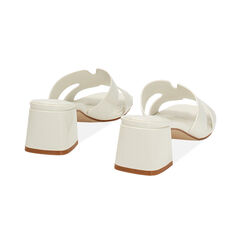 Mules open toe panna tacco 5,5 cm, Primadonna, 27O800139VEPANN035, 004 preview