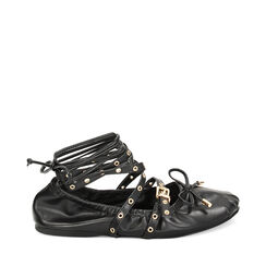 WOMEN SHOES BALLERINA SYNTHETIC NERO, Primadonna, 234999216EPNERO035, 001a