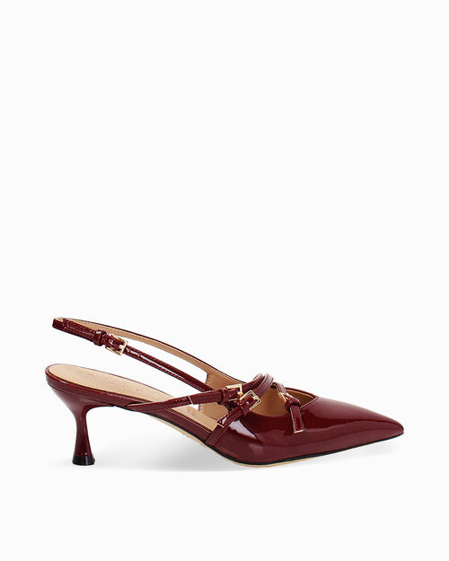 Zapato de sal&oacute;n cereza tac&oacute;n 6 cm, CHESS