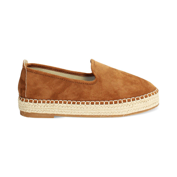 Espadrillas cognac con tacco 3 cm, Primadonna, 274928811MFCOGN035