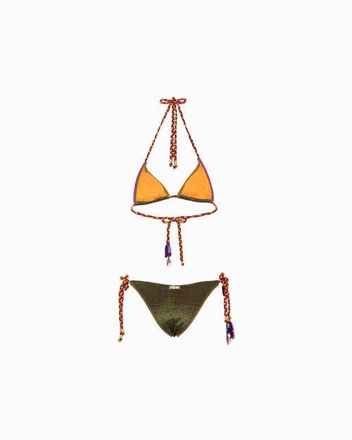 Bikini verde con glitter, GREEN