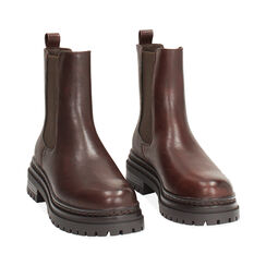 Boots Beatles brun foncé avec talon de 5 cm, Primadonna, 260624910EPMORO035, 003 preview
