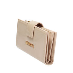 Portafoglio panna con clip, 245122158NPPANNUNI, 002a