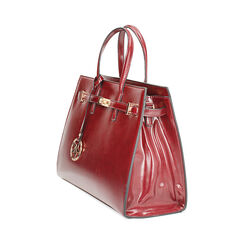 Borsa a mano bordeaux con tracolla removibile, Primadonna, 265731833EUBORDUNI, 003 preview