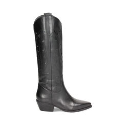 WOMEN SHOES BOOTS LEATHER NERO, Primadonna, 23B814101PENERO035, 001 preview