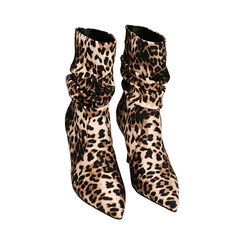 Ankle boots leopard in raso, tacco 8,5 cm , Primadonna, 202162815RSLEOP035, 002 preview