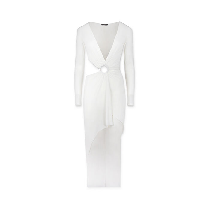 Robe femme blanche en tissu, Primadonna, 25C924404TSBIANM